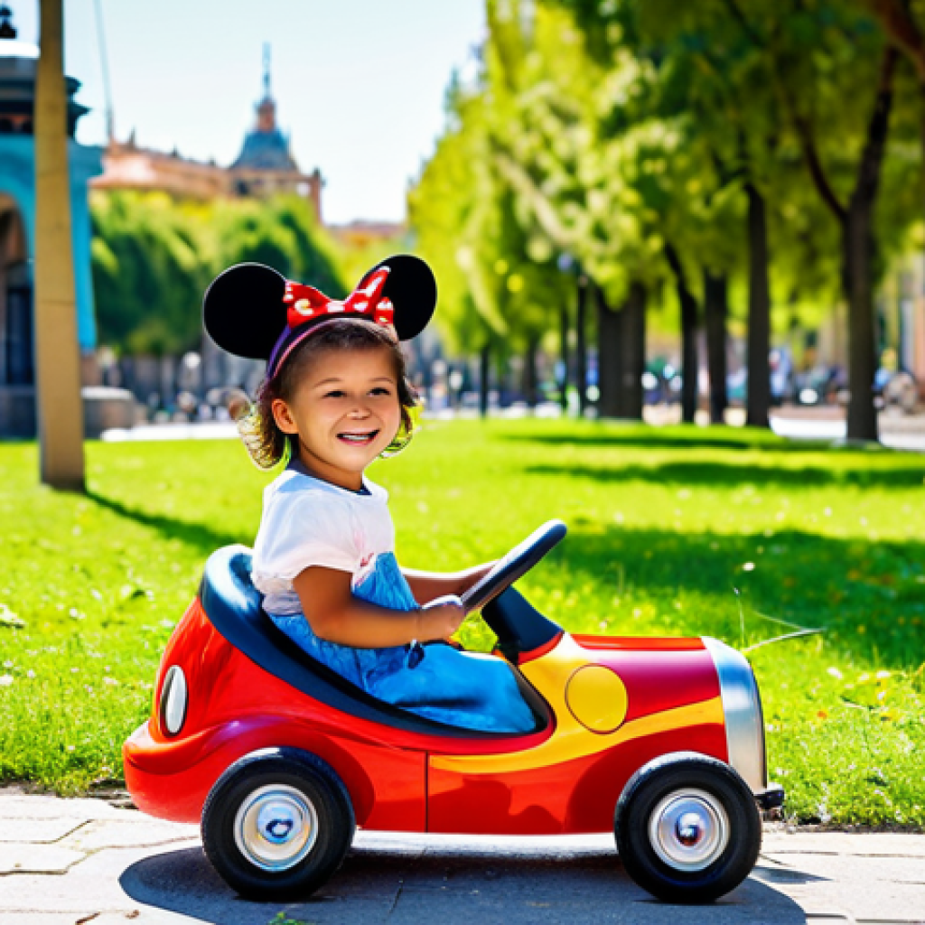 승용완구 디즈니 테마 모델 - **

"A bright and colorful scene of a young child (age 4) happily riding a Mickey Mouse themed pedal...