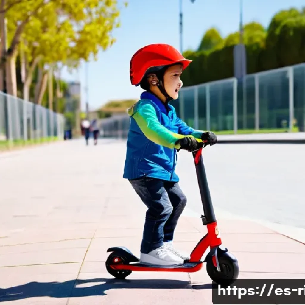승용완구 안전 사고 사례 - A cheerful young Hispanic boy wearing a bright safety helmet, knee pads, elbow pads, and gloves, rid...
