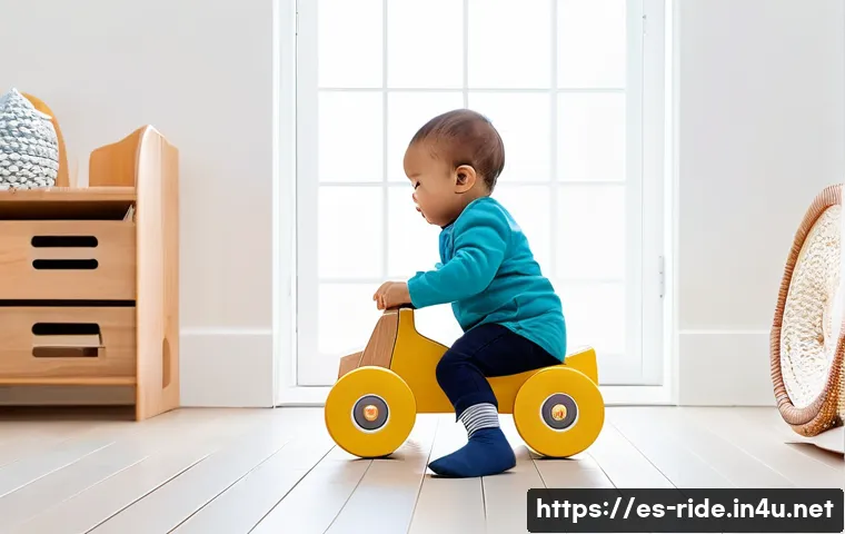 승용완구 이색 디자인 - A sustainable wooden ride-on toy for toddlers aged 1 to 4, made from certified natural wood with non...